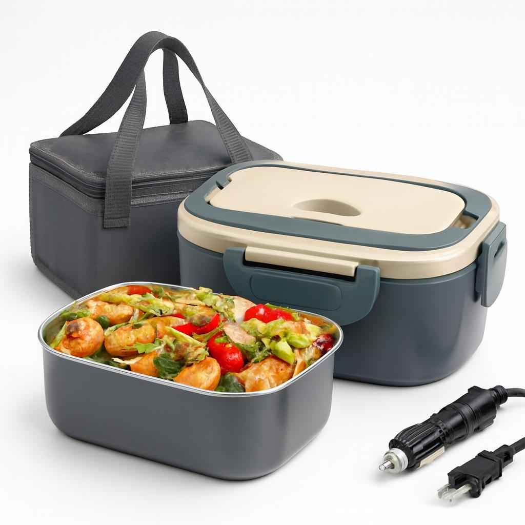 Boîte à déjeuner électrique Portable en acier inoxydable, plateau à repas, - Best Price224